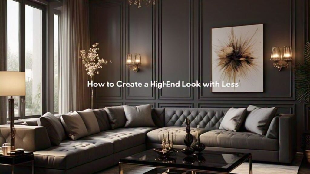 How to Create a High-End Look with Less